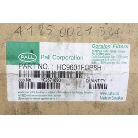 PALL 102671890 HC9601FCP8H filtre (B603)