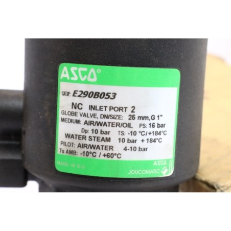 ASCO E290B053 Vanne pneumatique READ DESC (B538-B493)