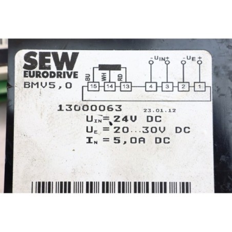 2Pcs SEW-Eurodrive 13000063 BMV5,0 Brake rectifier Terminal bloc missing  (B613)