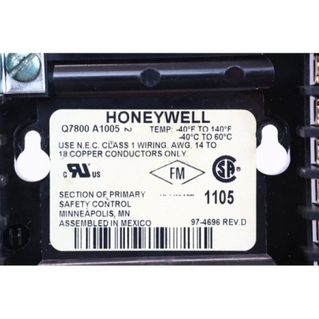 Honeywell Q7800 A 1005 Embase controller (B697)