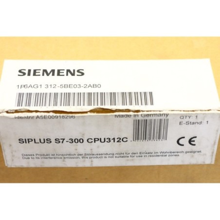 Siemens 6AG13125BE032AB0 6AG1312-5BE03-2AB0 S7-300 CPU312C READ DESC (B620)