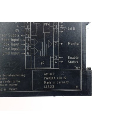 Parker PWDXX Module vanne PWDXXA-400-22 READ DESC (B47)