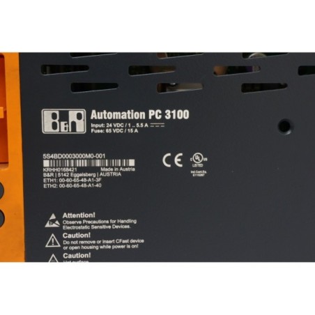 B&R 5S4BD0003000M0-001 Automation PC 3100 (P124)