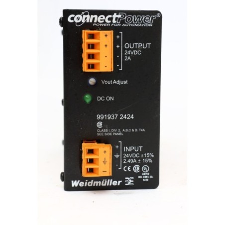 Weidmüller 991937 2424 Power module 24VDC 2A ConnectPower (B884)