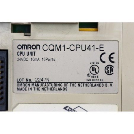 Omron CQM1-CPU41-E CPU Unit 24VDC (B949)