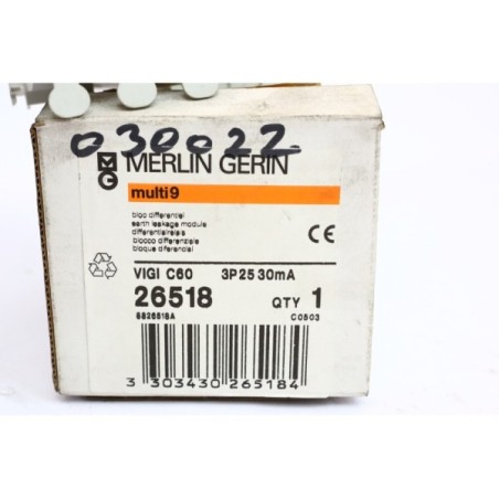 MERLIN GERIN 26518 multi9 VIGI C60 Disjoncteur differentiel (B1074)