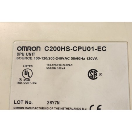 OMRON C200HS-CPU01-EC CPU01 programmable controller (B282)