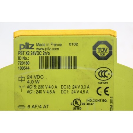 Pilz 720180 PST X2 24VDC 2n/o relais (B596)