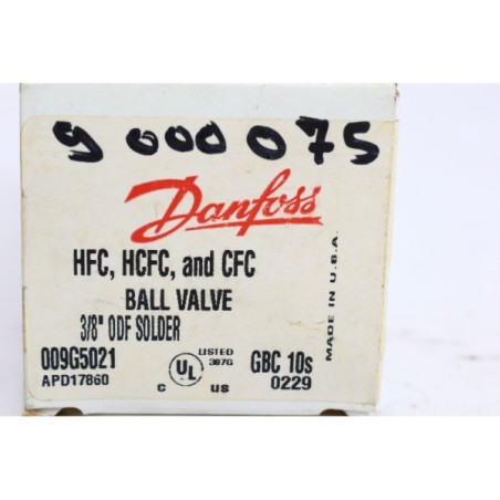 Danfoss 009G5021 HFC,HCFC and CFC ball valve Old stock (B490)