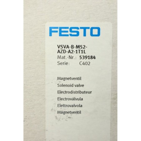 Festo 539184 VSVA-B-M52-AZD-A2-1T1L valve (B1250)