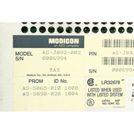 AEG AS-J892-002 Modicon J892 Remote I/O processor READ DESC (B42)