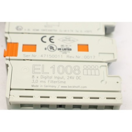 2Pcs BECKHOFF EL1008 EL10080000 8x Digital Input, 24V DC (B59)