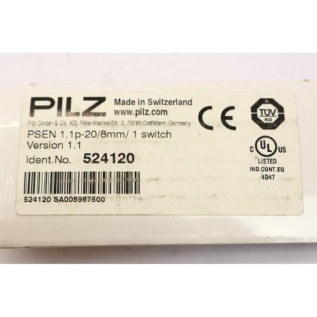 PILZ 524120  PSEN 1.1p-20/8mm/ 1 switch  (B92)