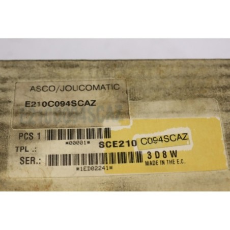 ASCO SC E210C094 E210C094SCAZ Solenoid Valve READ DESC (B114)