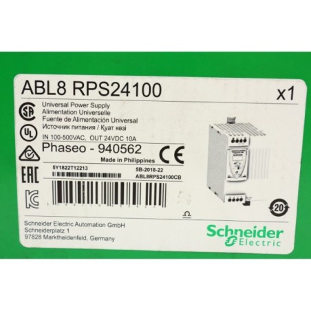 Schneider Electric 940562 ABL8 RPS24100 Universal Power Supply (B106)