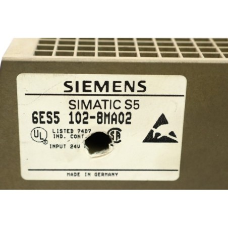 Siemens 6ES5 102-8MA02 SIMATIC S5-100U CPU 102 (B106)