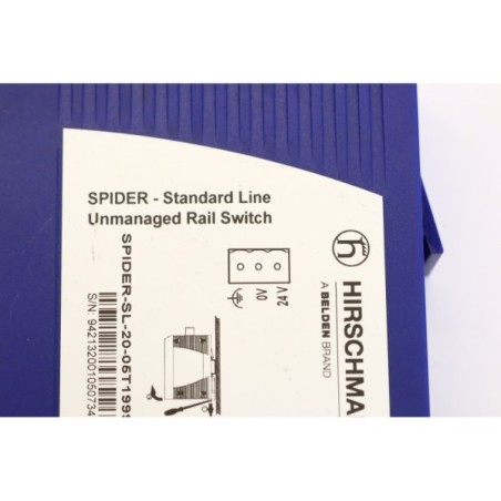 Hirschmann SPIDER Standard Line Unmanaged Rail Switch SL-20-05T (B563)