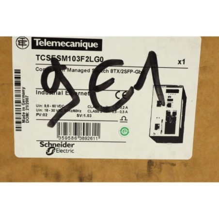 Telemecanique TCSESM103F2LG0 ConneXium Managed Switch 8TX/2SFP-Gbit (B297)