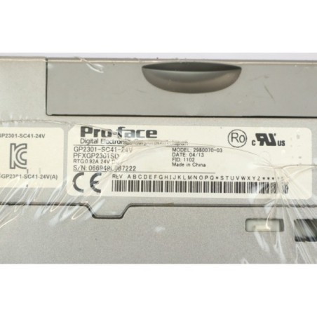 Pro-face 2980070-03 GP2301-SC41-24V control panel (B297)