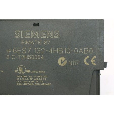 Siemens 6ES7 132-4HB10-0AB0 Module 2RO NO/NC DC120V/5A AC230V/5A (B573)