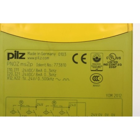 Pilz 773810 PNOZ ms2p speed monitor module (B590)