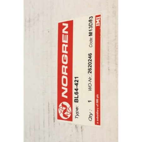 NORGREN BL64-421 Filtre régulateur Lubrificateur Old stock (B570)