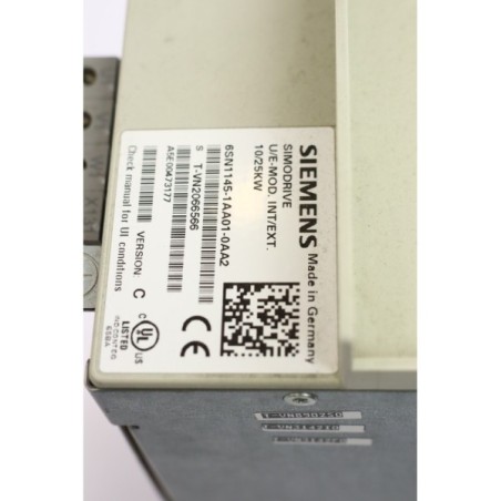 Siemens 6SN1145-1AA01-0AA2 Simodrive U/E-MOD 10/25KW (P6)