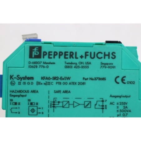 Pepperl+Fuchs 37368S KFA6-SR2-Ex1.W amplificateur (B758.1)