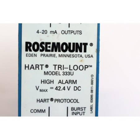 Rosemount 333U Hart Tri-Loop Convertisseur de signal (B576)