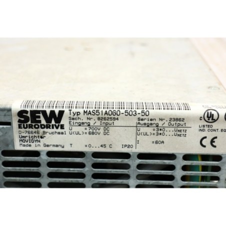 SEW 8262594 MAS51A060-503-50 variateur Movidyn (P134.2)