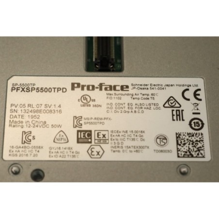 Pro-Face PFXSP5500TPD SP-5500TP Operator panel FRONT PANEL DAMAGED READ (B854.4)