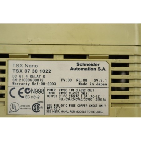 Schneider Automation TSX 07 30 1022 Alimentation TSX NANO (B837)