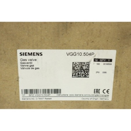 Siemens VGG10.504P Vanne gaz (B569)